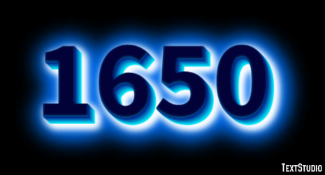 1650 Tekst Effect
