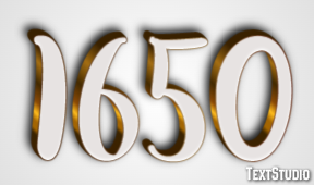 1650 Efecto de Texto