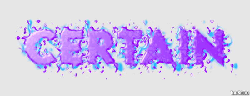 Certain Text Effect