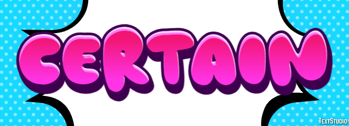 Certain Text Effect