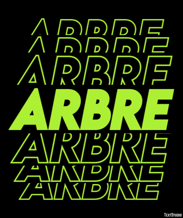 Arbre Efekt tekstowy