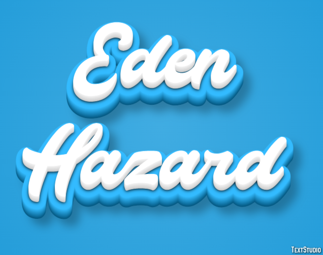 Eden Hazard Texteffekt