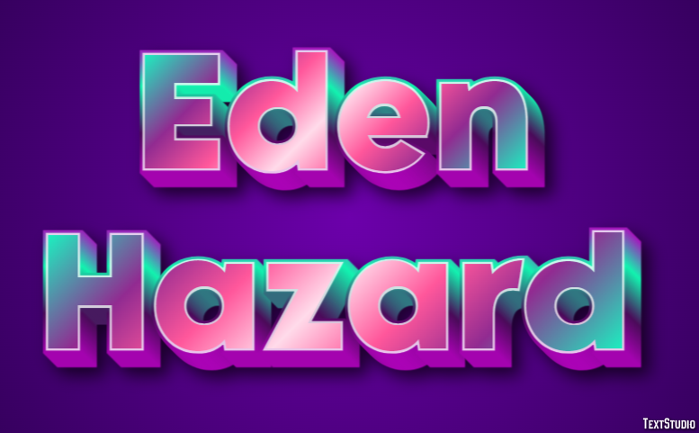Eden Hazard Effetto testo
