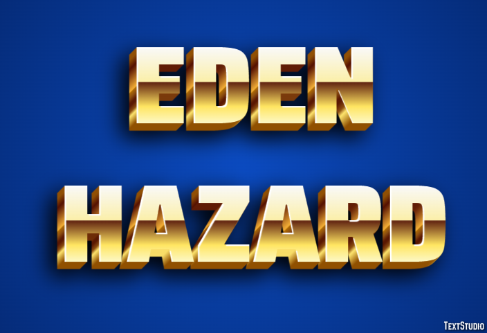 Eden Hazard Text Effect