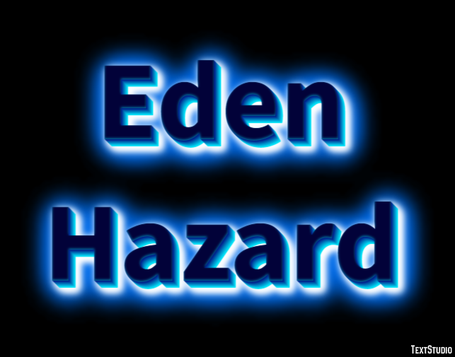 Eden Hazard Text Effect