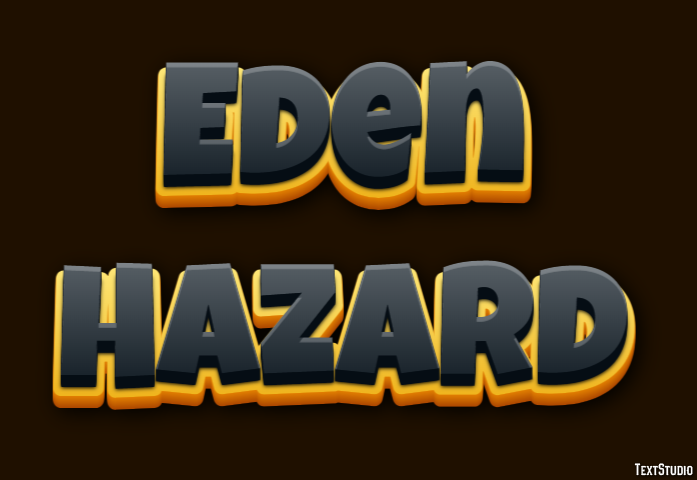 Eden Hazard Text Effect