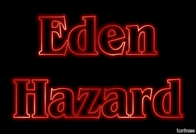 Eden Hazard Text effect