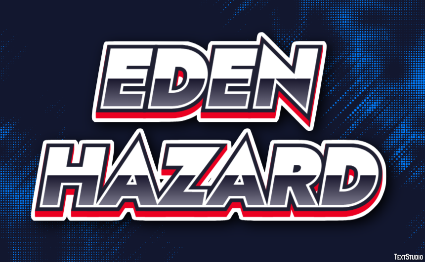Eden Hazard Text Effect