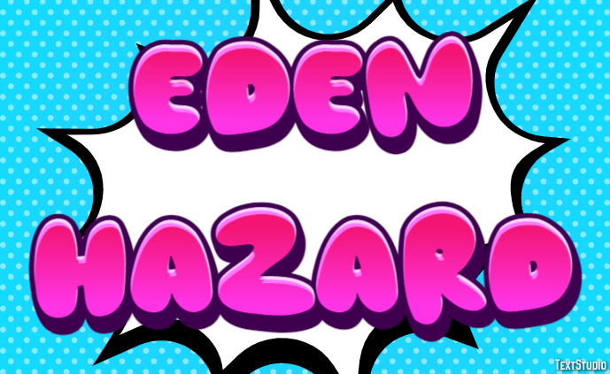 Eden Hazard Text effect