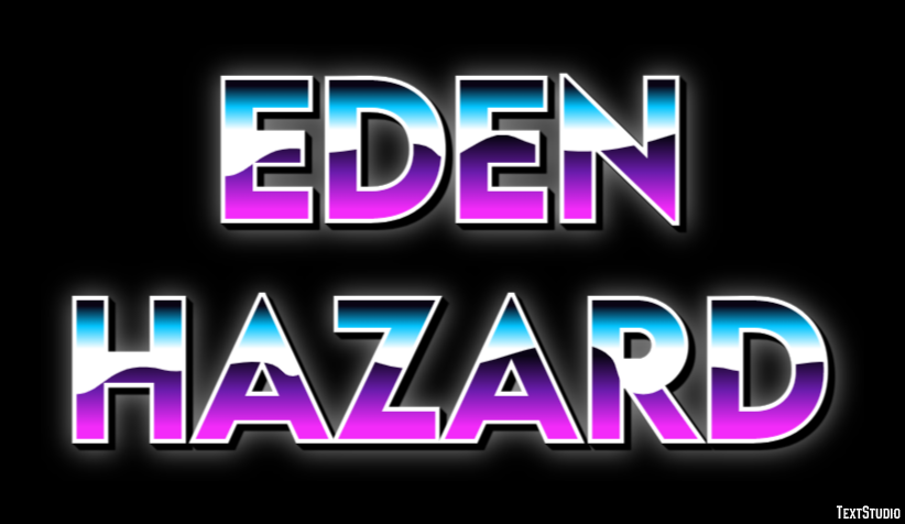 Eden Hazard Text Effect
