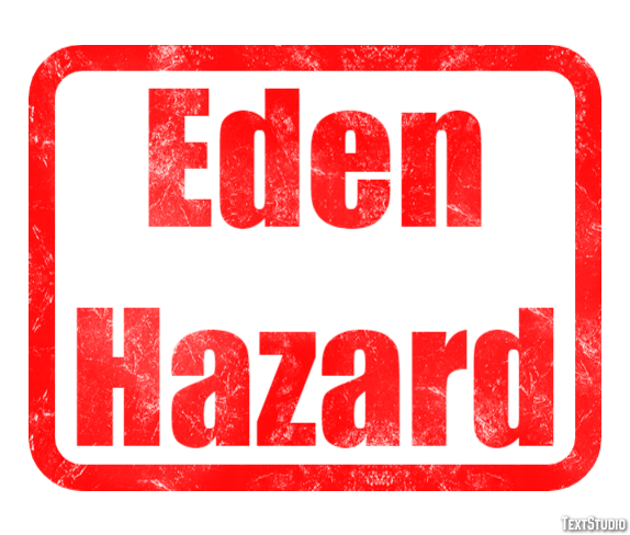 Eden Hazard Text effect
