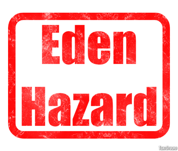 Eden Hazard Text Effect