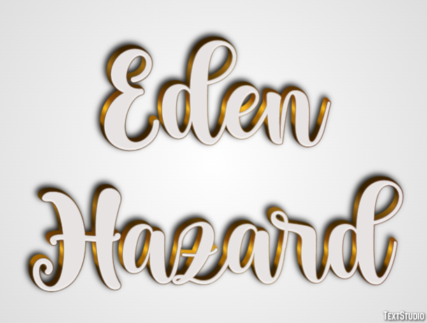 Eden Hazard Text effect