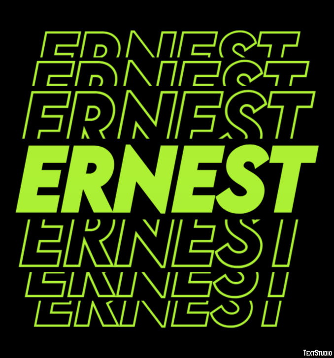 Ernest Efekt tekstowy