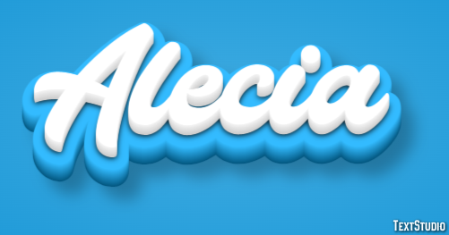 Alecia Эффект текста