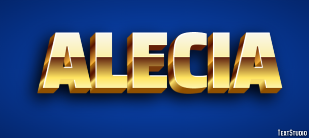 Alecia Эффект текста