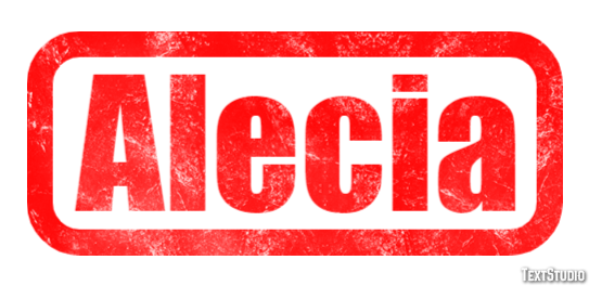 Alecia Text effect
