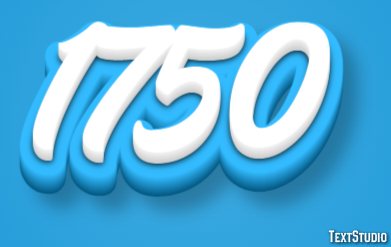 1750 Efekt tekstowy