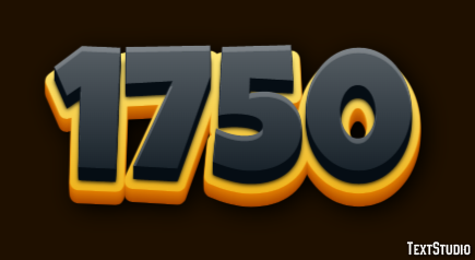 1750 Efeito de texto