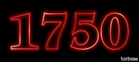 1750 Efekt tekstowy