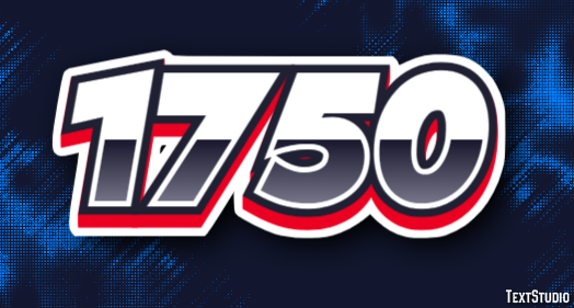 1750 Efeito de texto