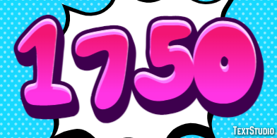1750 Efeito de texto