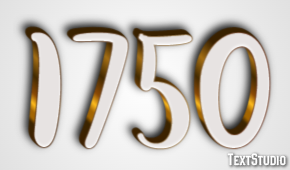 1750 Efekt tekstowy