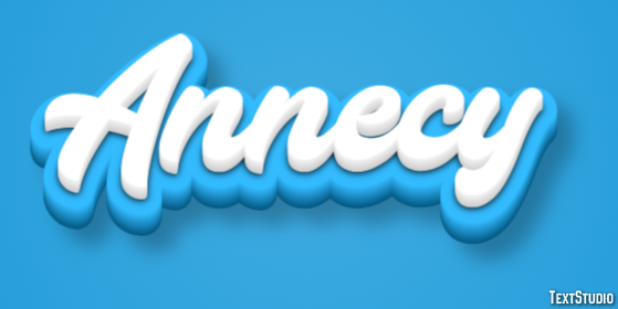 Annecy Effet de texte