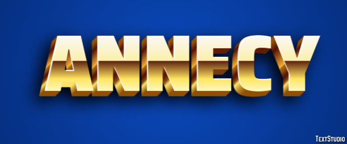 Annecy Effet de texte