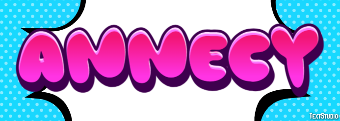 Annecy Effet de texte