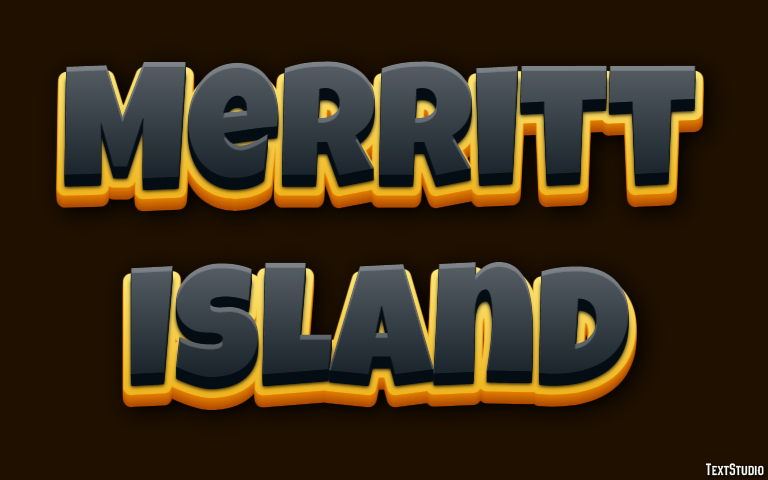 Merritt Island Texteffekt