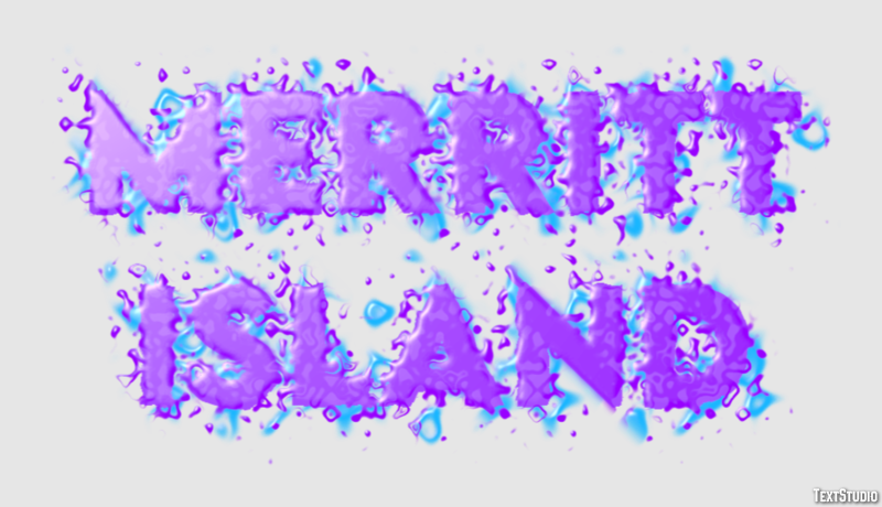 Merritt Island Effetto testo