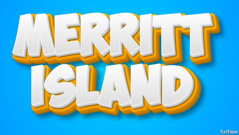 Merritt Island Effetto testo