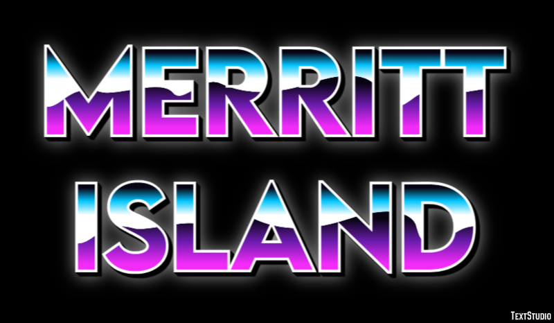 Merritt Island Effetto testo