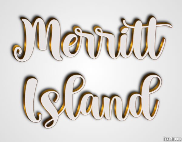 Merritt Island Texteffekt