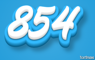 854 Efeito de texto
