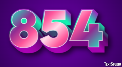 854 Efeito de texto