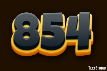 854 Текстовый эффект