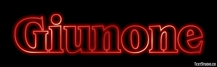 Giunone Effetto testo