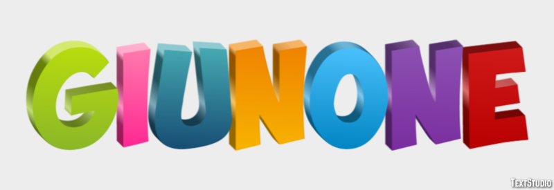 Giunone Effetto testo