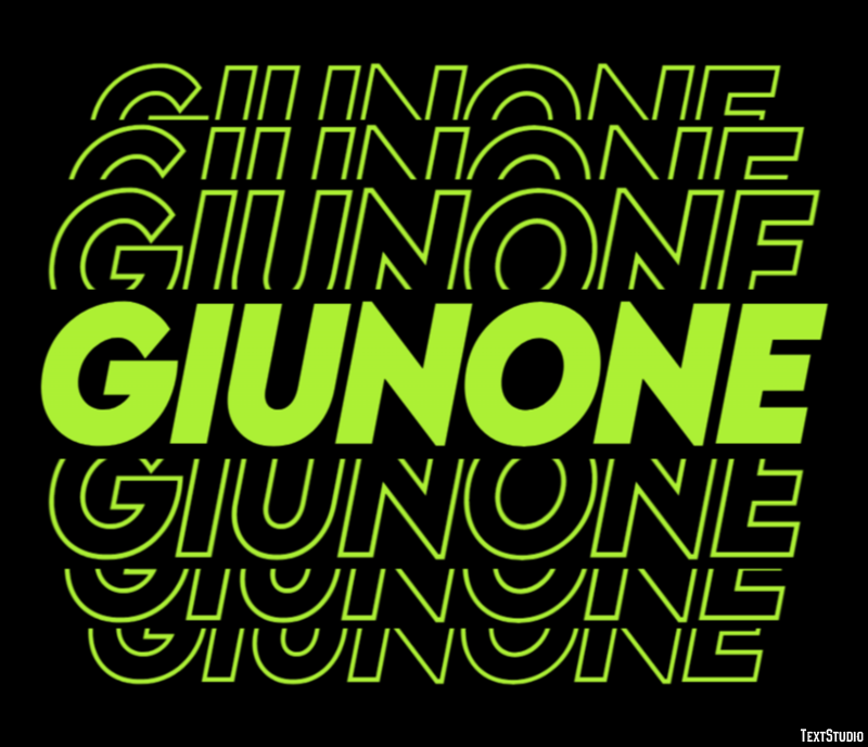 Giunone Effetto testo