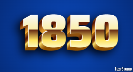 1850 Efeito de texto