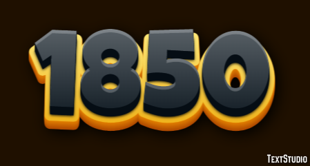 1850 Efeito de texto