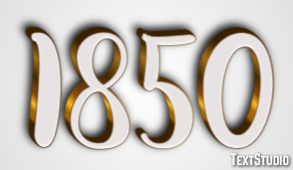 1850 Efeito de texto