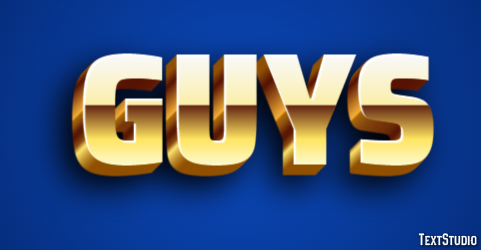 Guys Text Effect