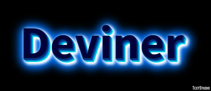 Deviner Эффект текста