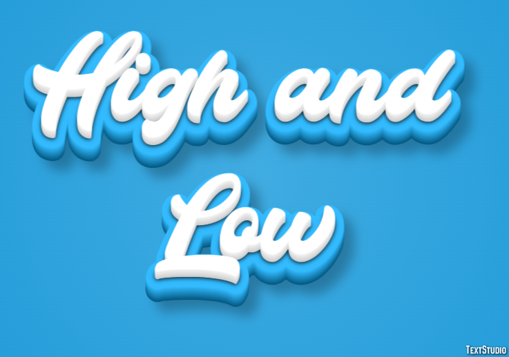 High and Low Efekt tekstowy