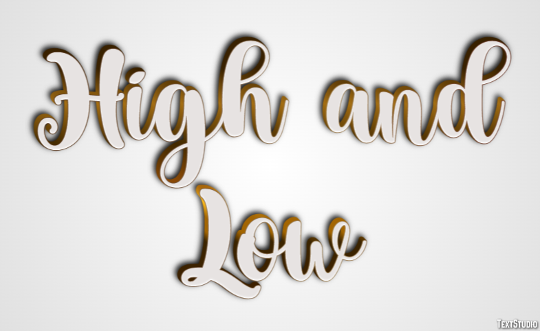 High and Low Efekt tekstowy