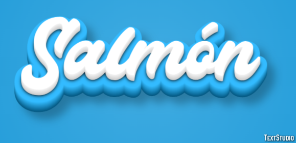 Salmón テキスト効果