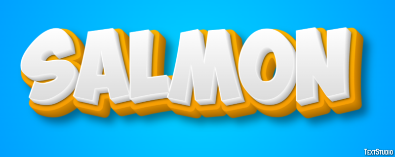 Salmón Efecto de texto